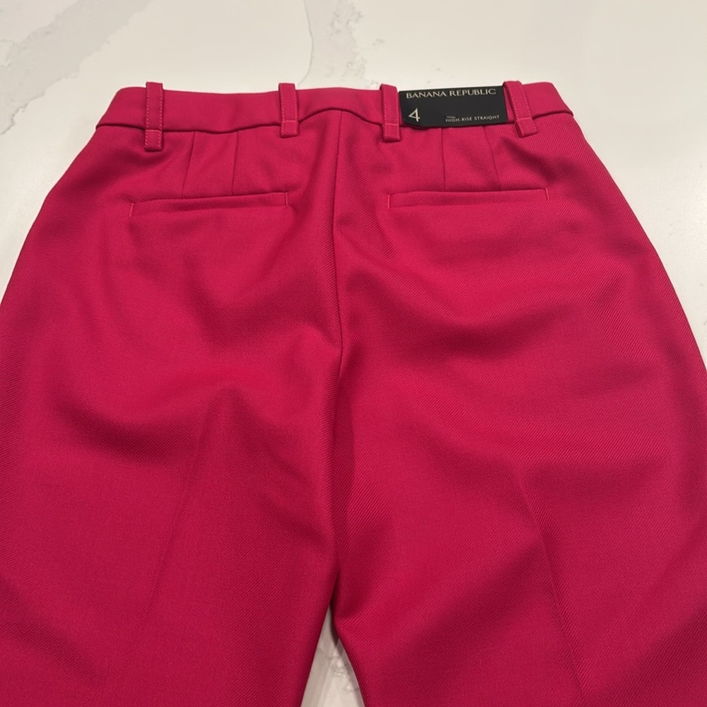Banana Republic High-Rise Straight Pants - Pink - Picture 5 of 10